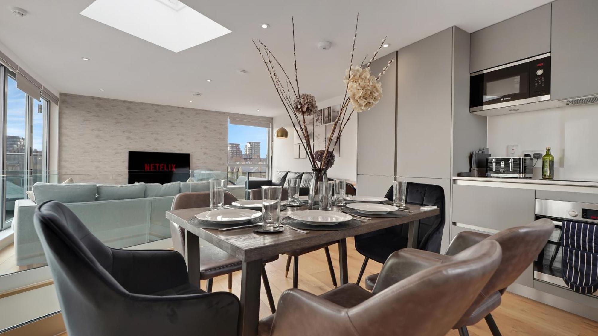 Modern And Spacious Penthouse Apartment In Putney With Free Parking London Ngoại thất bức ảnh