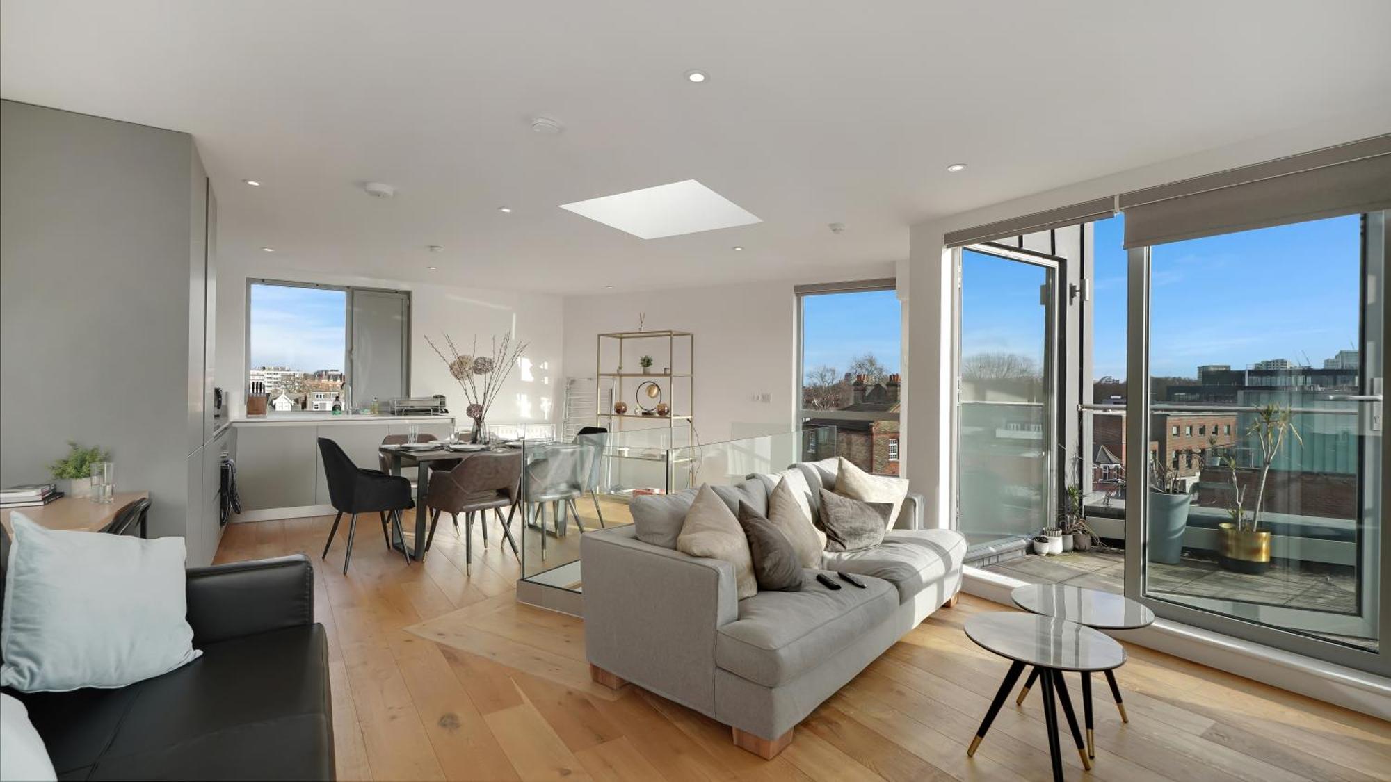 Modern And Spacious Penthouse Apartment In Putney With Free Parking London Ngoại thất bức ảnh